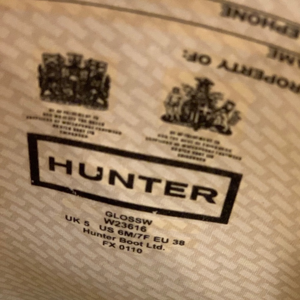 Tall Black Hunter Rain Boots - Picture 4 of 4